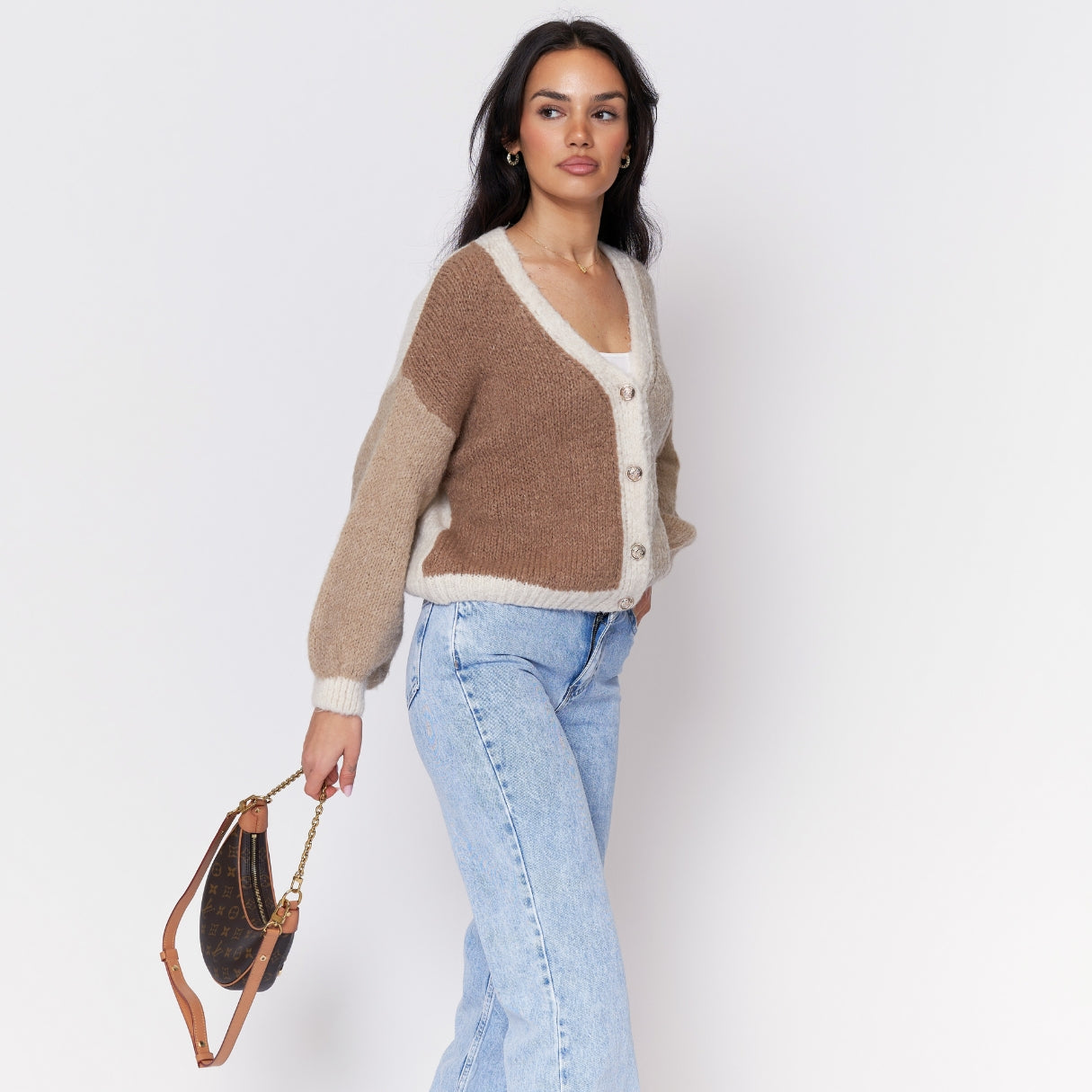 Pastel Velvet Oversized Cardigan
