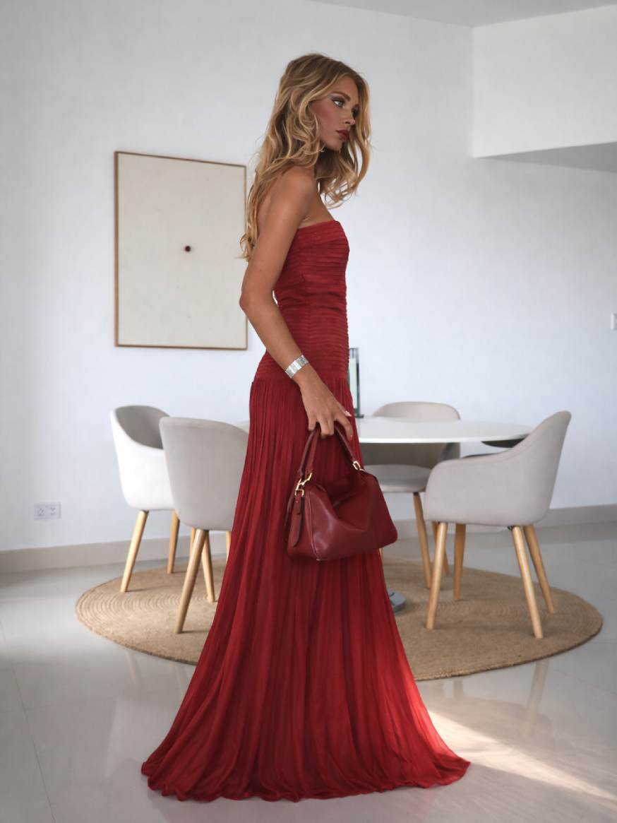Avelina | Long, Fitted Strapless Dress