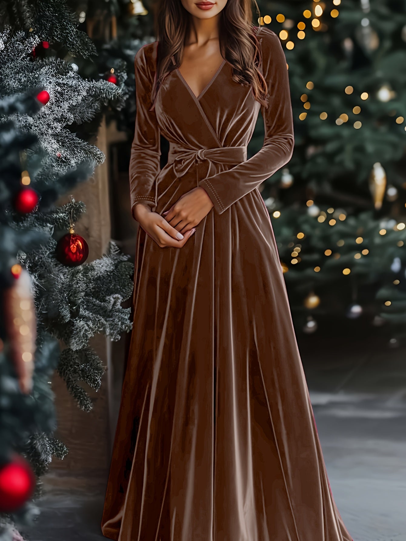 Lisa | Velvet Maxi Dress