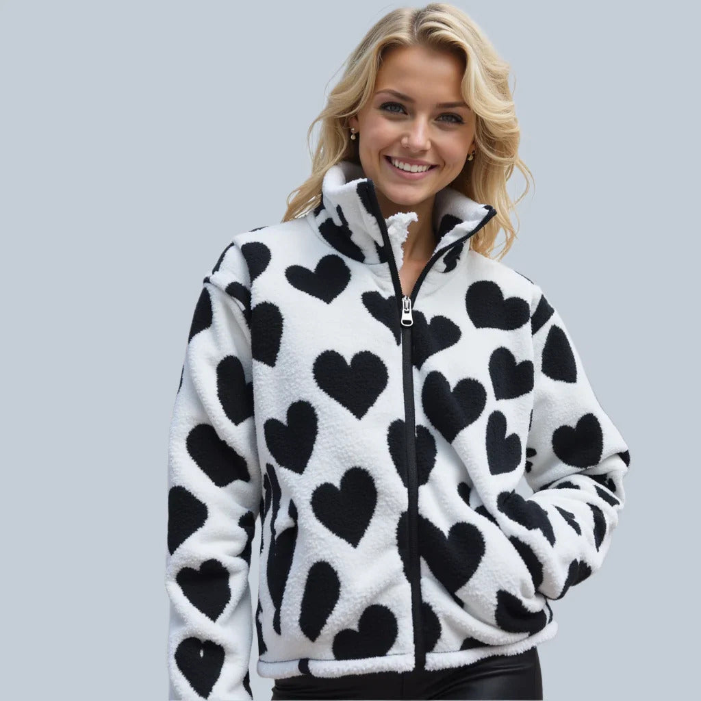 Elsie | Reversible Heart Jacket