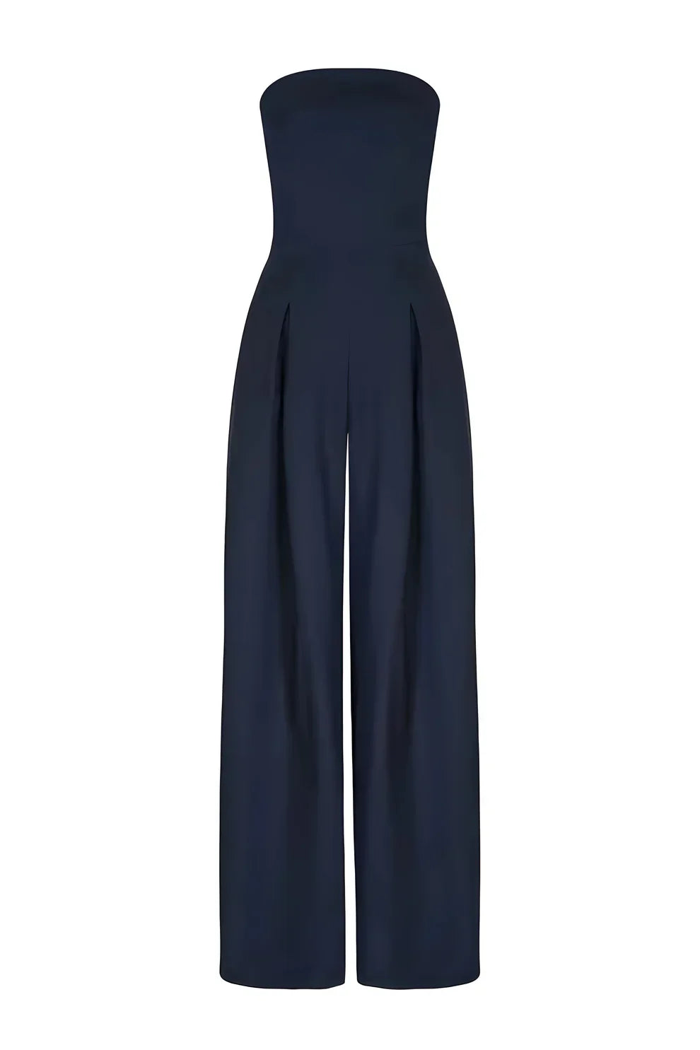 Élise | Strapless Jumpsuit with Wide-Leg Pants