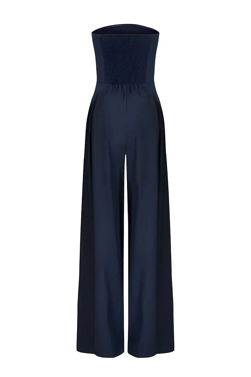 Élise | Strapless Jumpsuit with Wide-Leg Pants