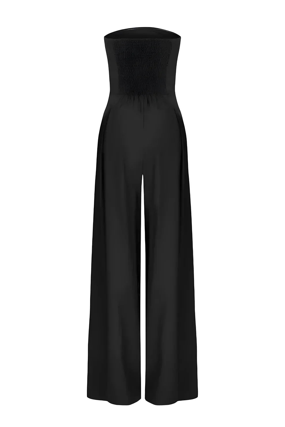 Élise | Strapless Jumpsuit with Wide-Leg Pants