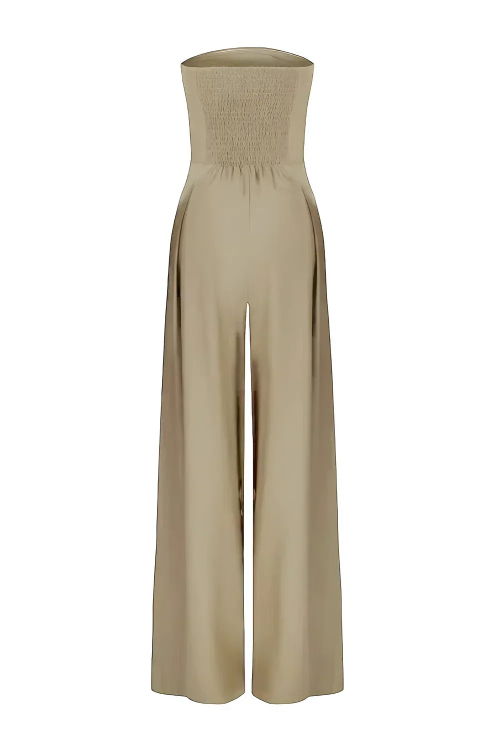 Élise | Strapless Jumpsuit with Wide-Leg Pants