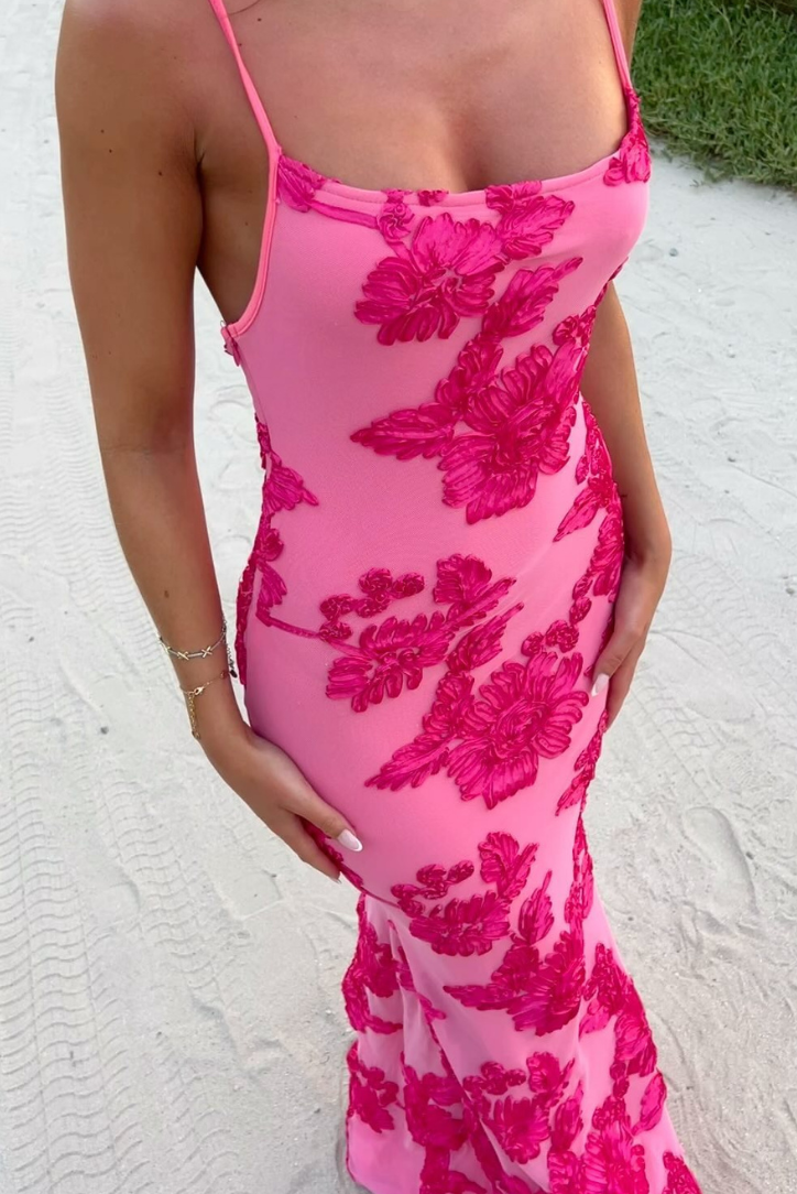 Maritza | Floral Knot-Strap Dress