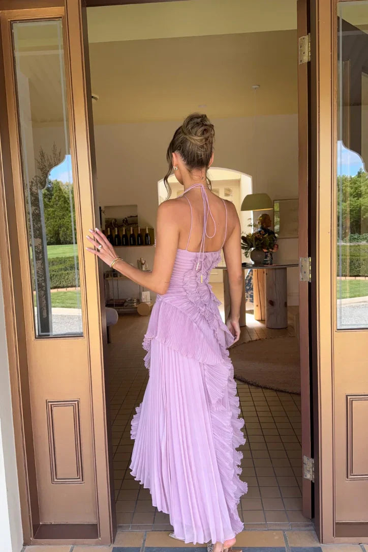 Eliza | Elegant ruffled maxi dress for women