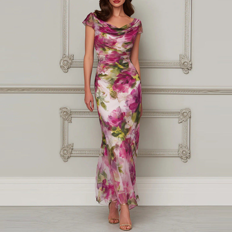 Sofia | Floral Off-Shoulder Maxi Dress