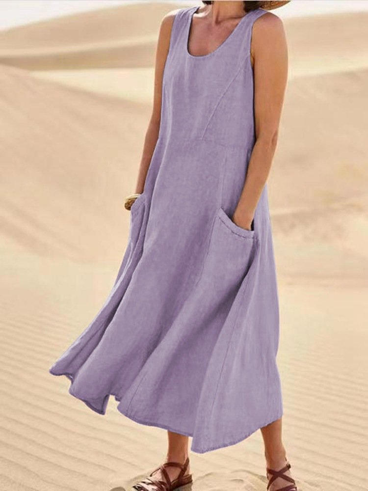 Keily | sleeveless tummy-covering dress