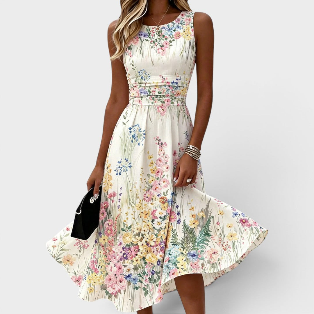 Paige | Sleeveless Floral Midi Dresses