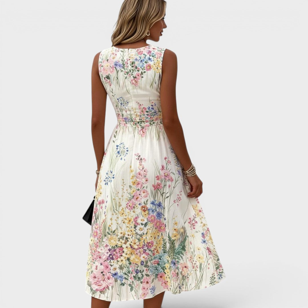 Paige | Sleeveless Floral Midi Dresses