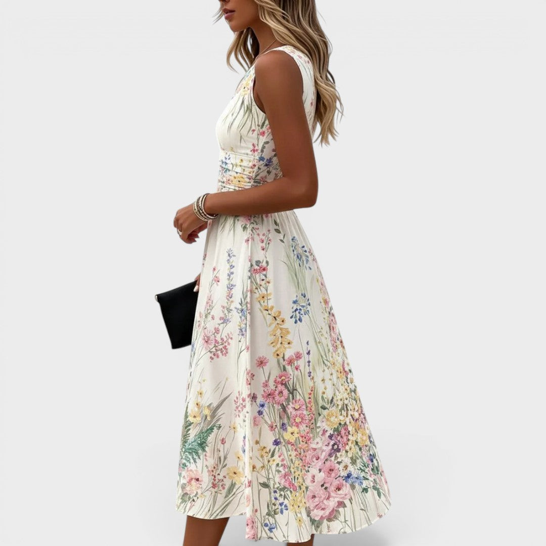 Paige | Sleeveless Floral Midi Dresses