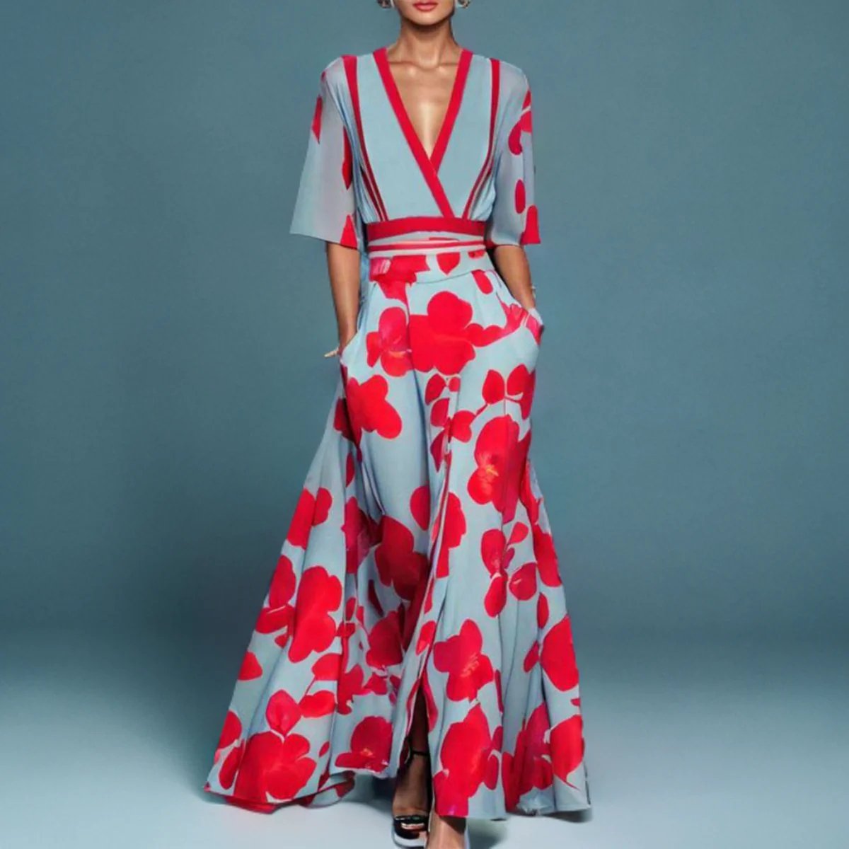 amara luxe maxi dress 8% elastane Runs true Poéselle Women's Sleeveless Backless xolooks STYLE:A08267000