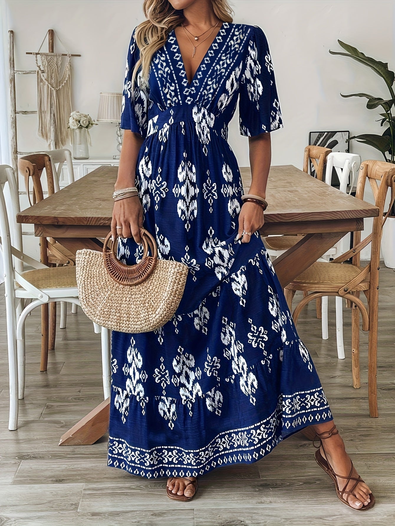 Eloria™ - Vintage boho maxi dress