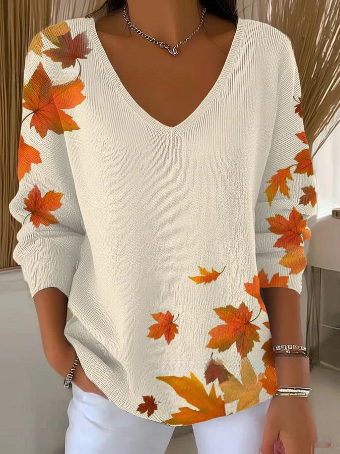Holly | Colorful Sweater with V-Neck
