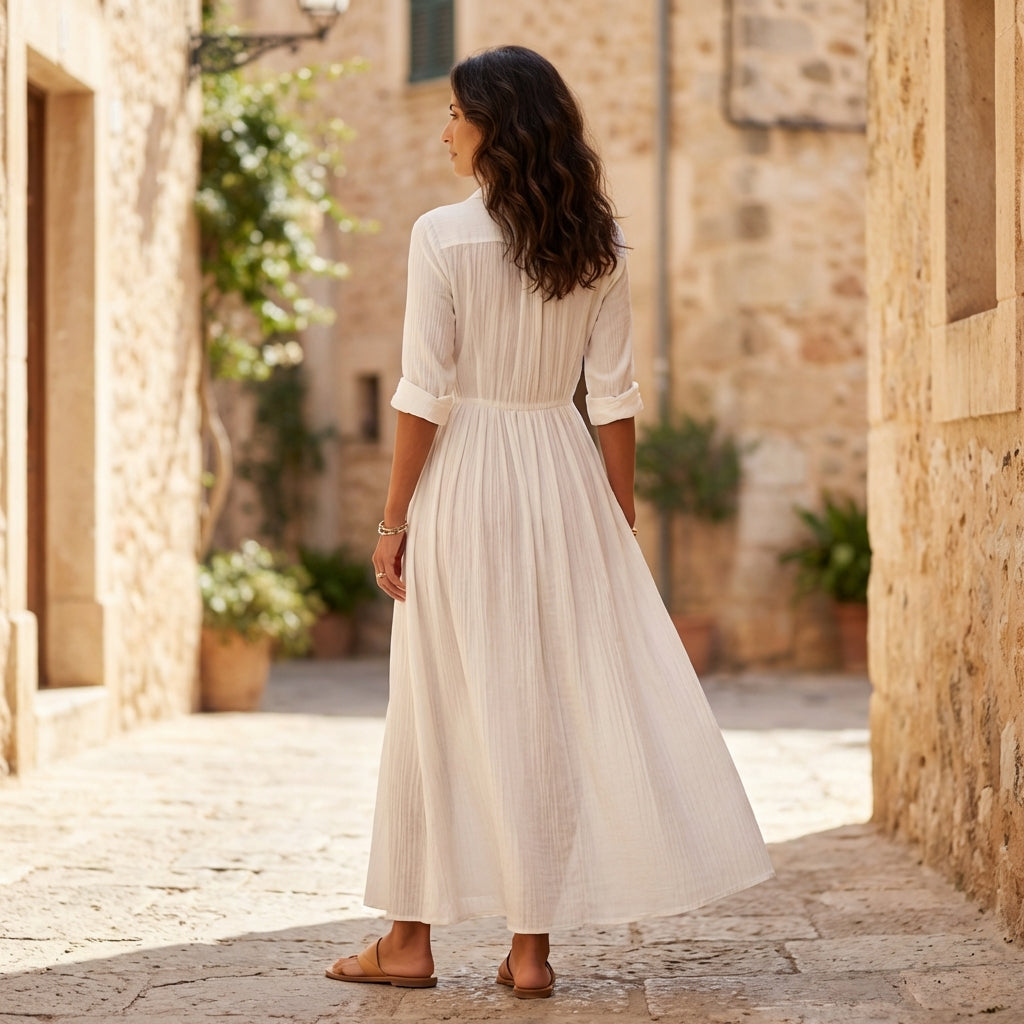 Alba White Dress