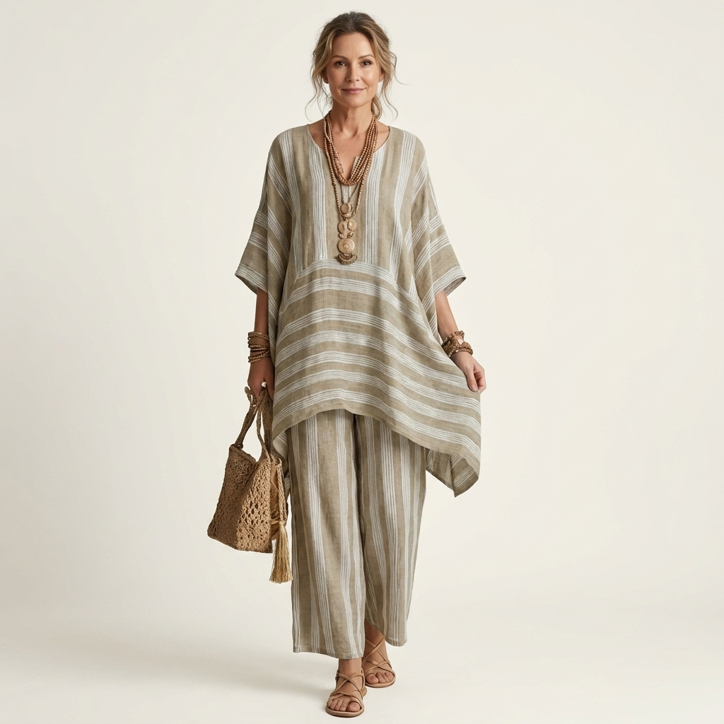 Kira | Two-Piece Striped Set