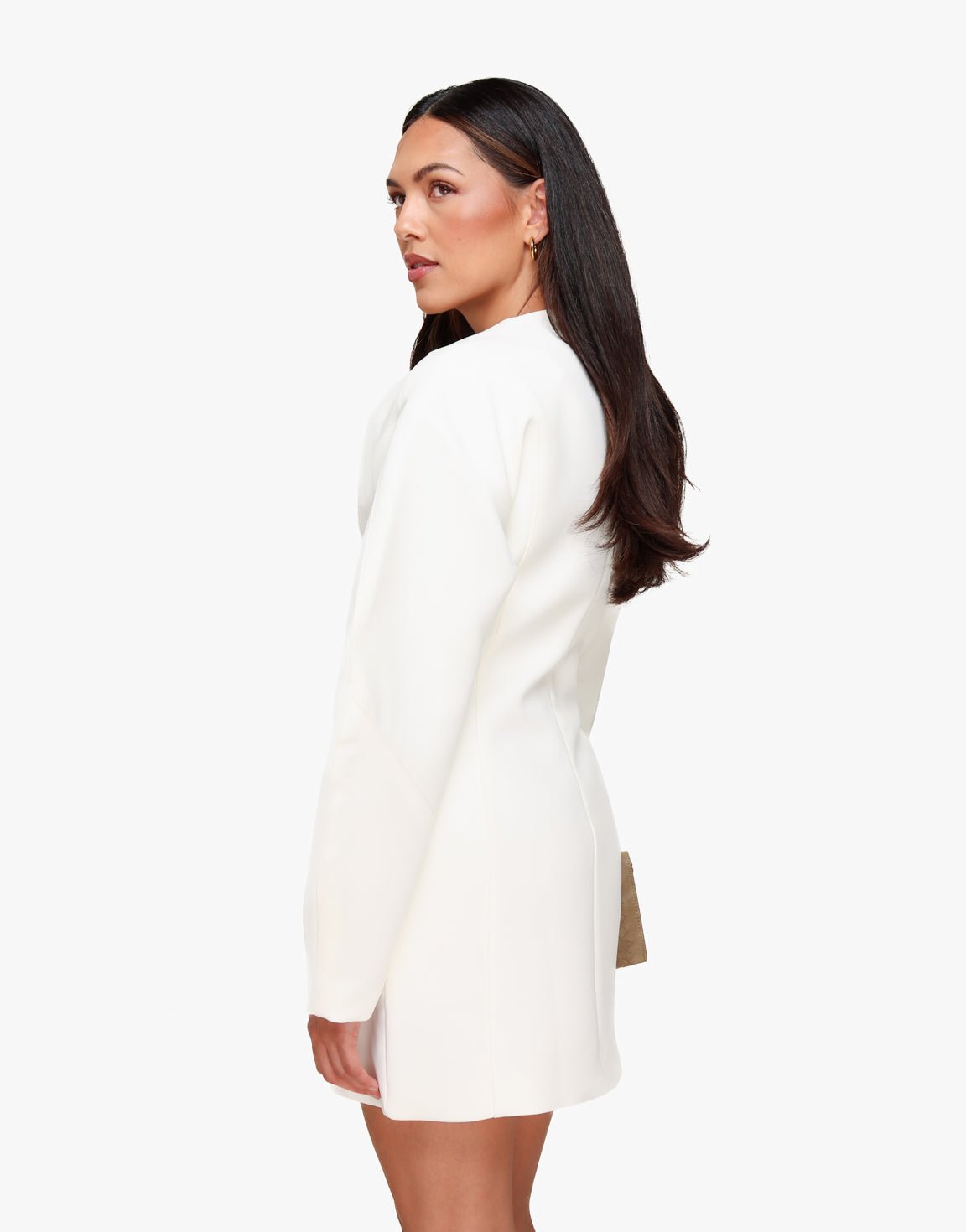 Regular Balloon-Sleeve Long-Sleeve Dress