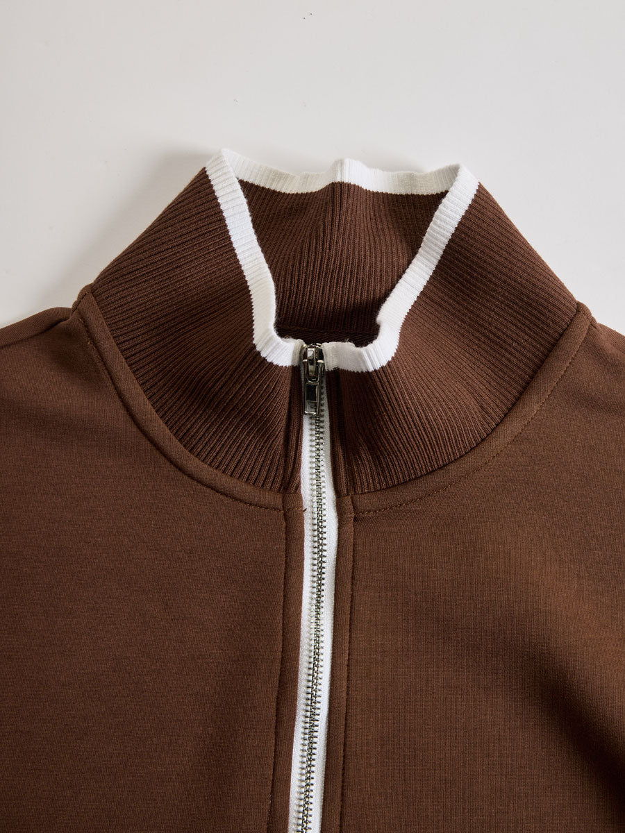 Priscilla - Stylish Sports Set with Half-Zip Sweatshirt
