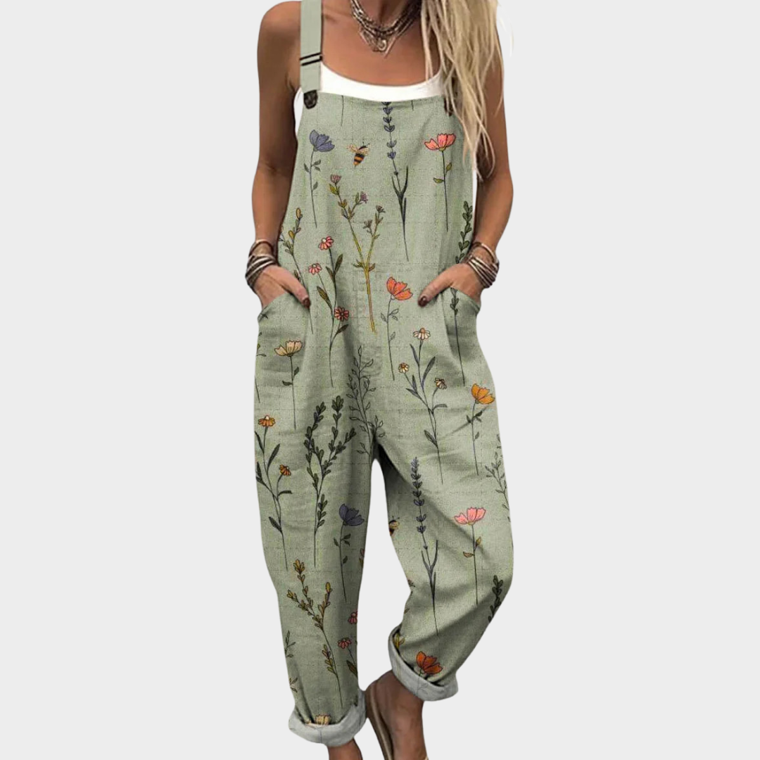 Printed work coveralls