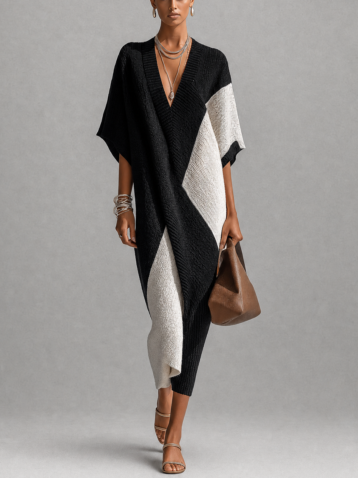 Vera | Ebony and Ivory Dress