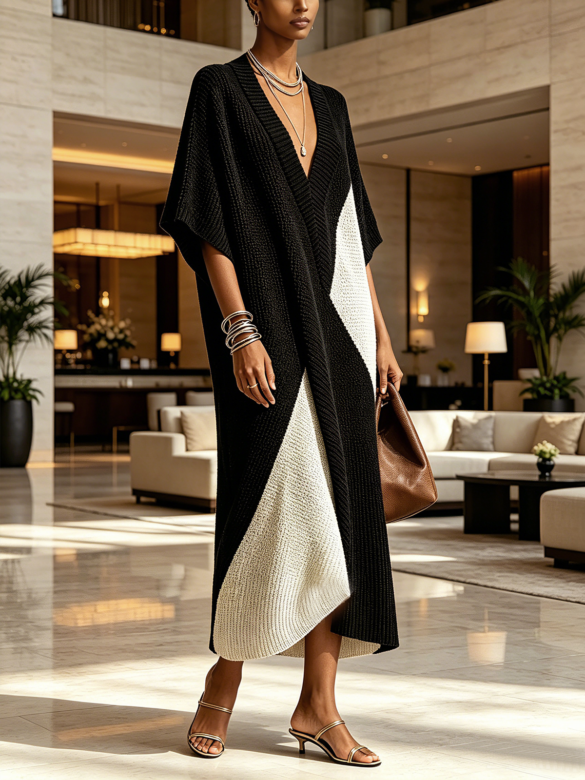 Vera | Ebony and Ivory Dress