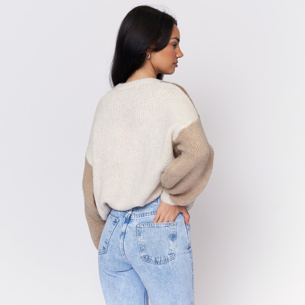 Pastel Velvet Oversized Cardigan