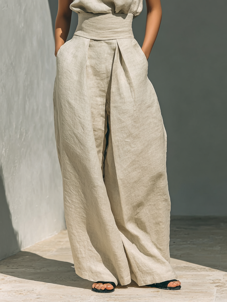 Maria – A minimalist cotton and linen set