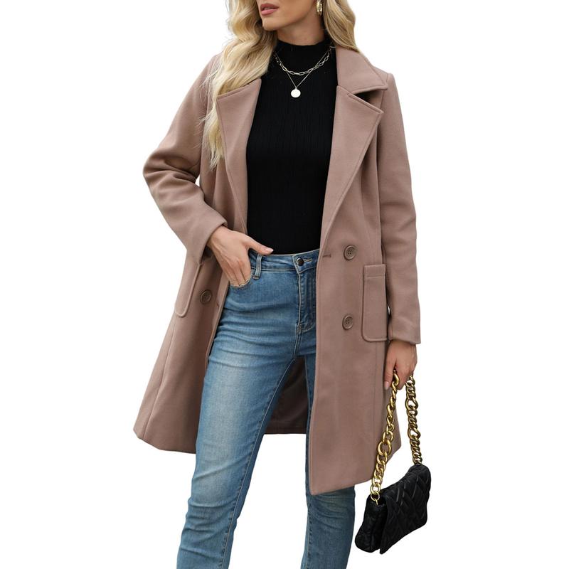 MOORE™ - Casual Wool Blend Warm Coat with Notch Lapel for Winter Wear