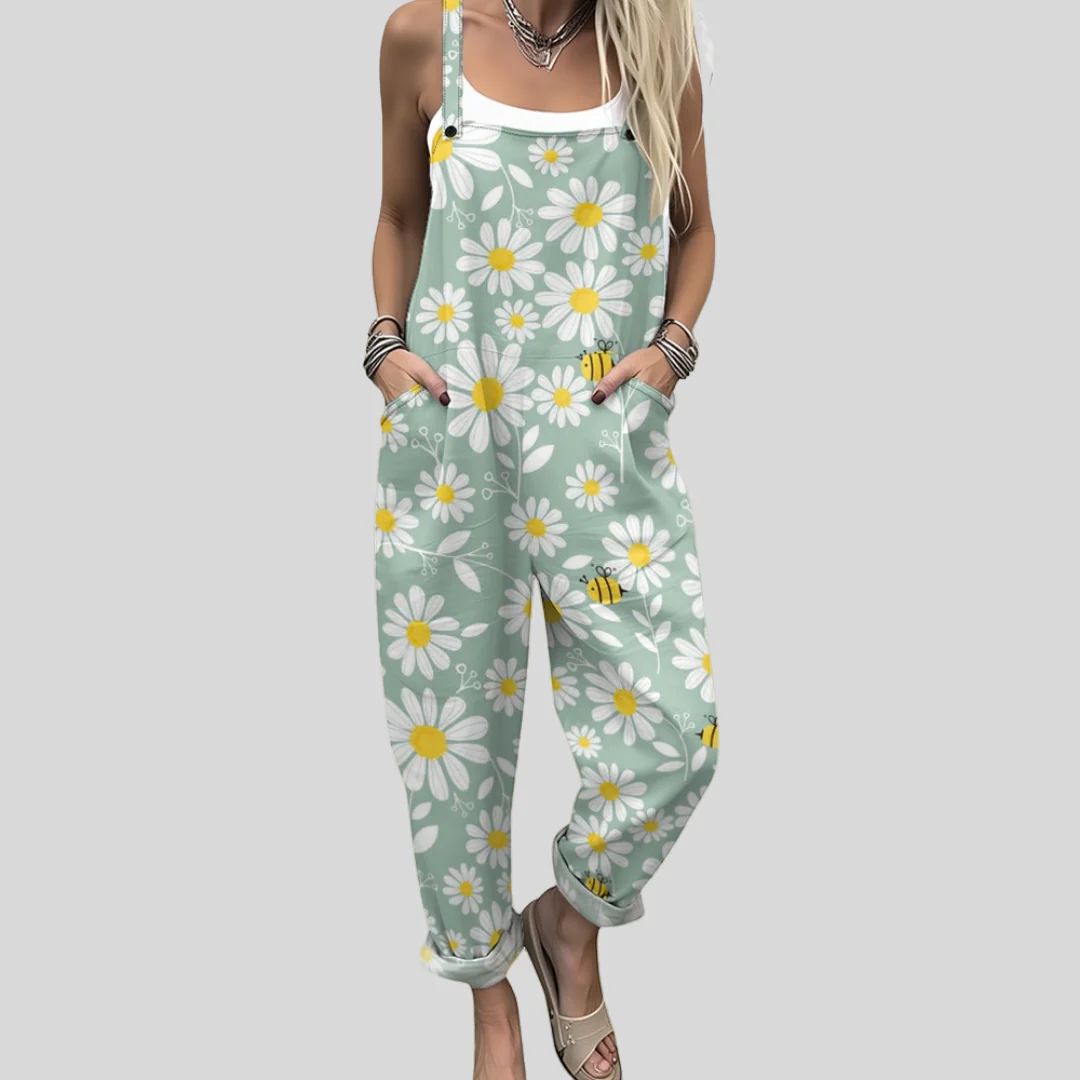 Printed work coveralls