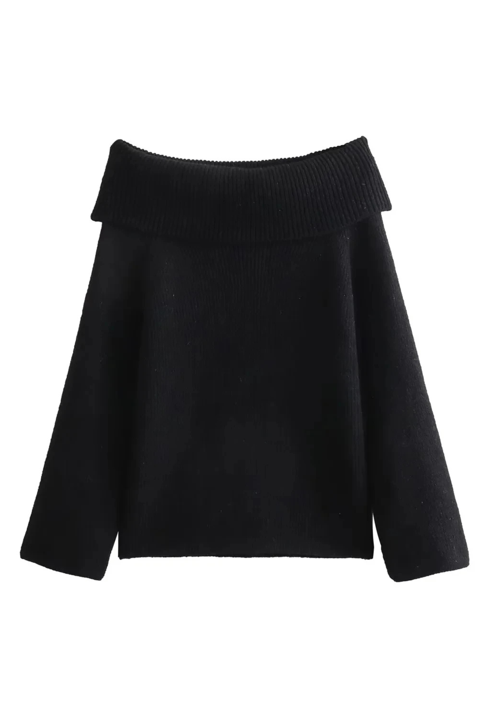 Joliana - Off-Shoulder Layered Knitted Top