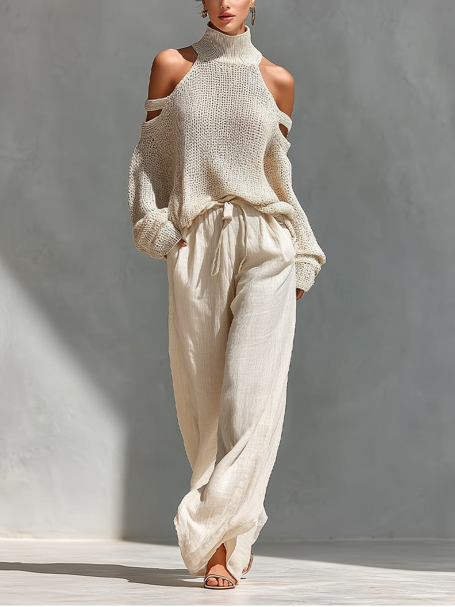 Camilla | Stylish knit and linen outfit