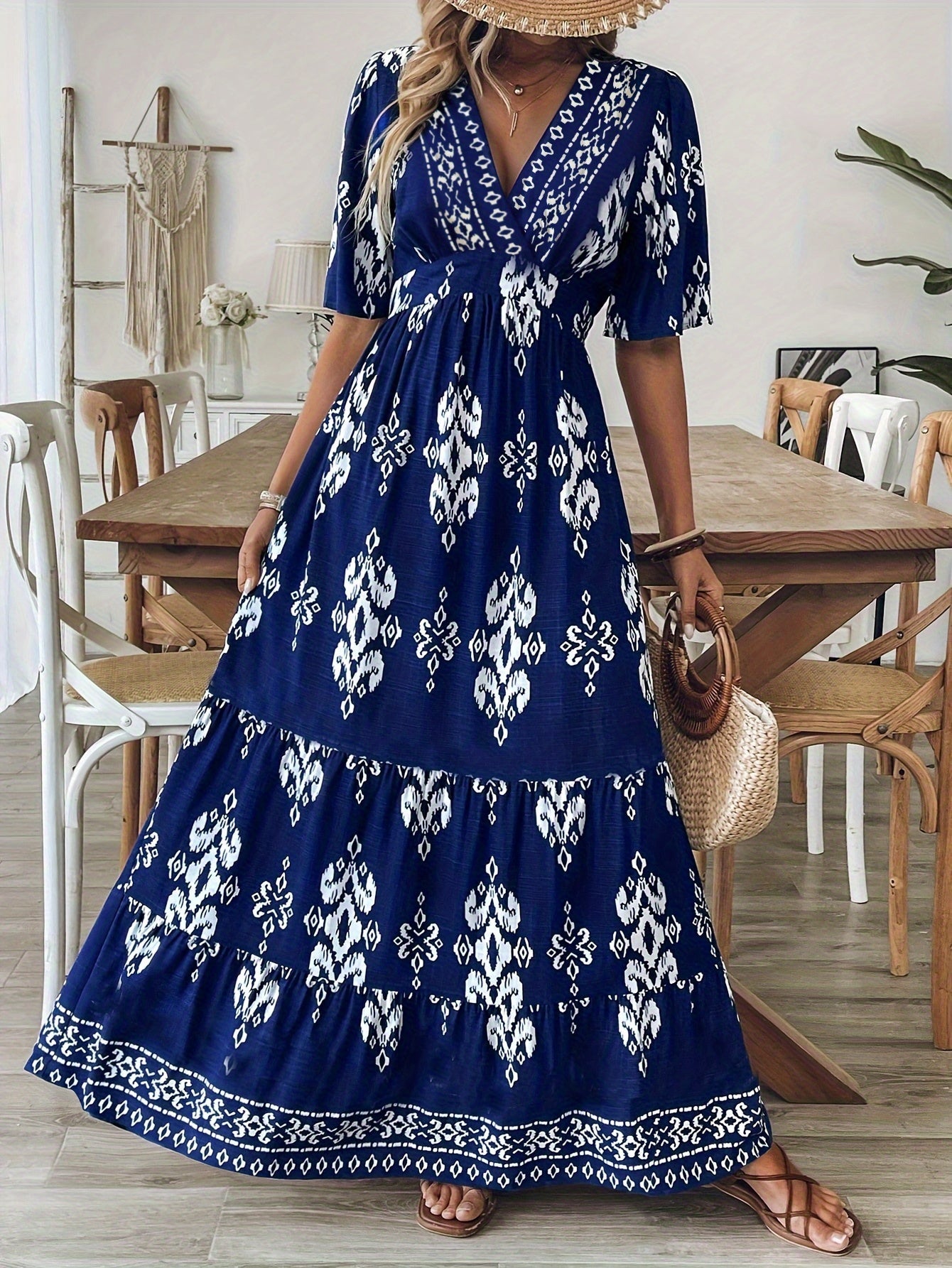 Eloria™ - Vintage boho maxi dress