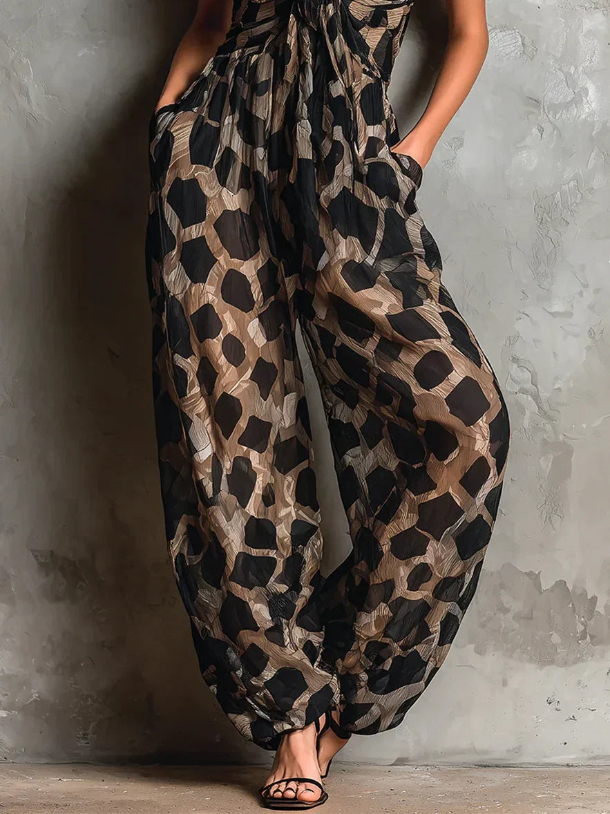 Constance Leopard-Print Jumpsuit