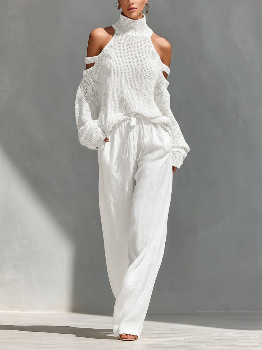 Camilla | Stylish knit and linen outfit