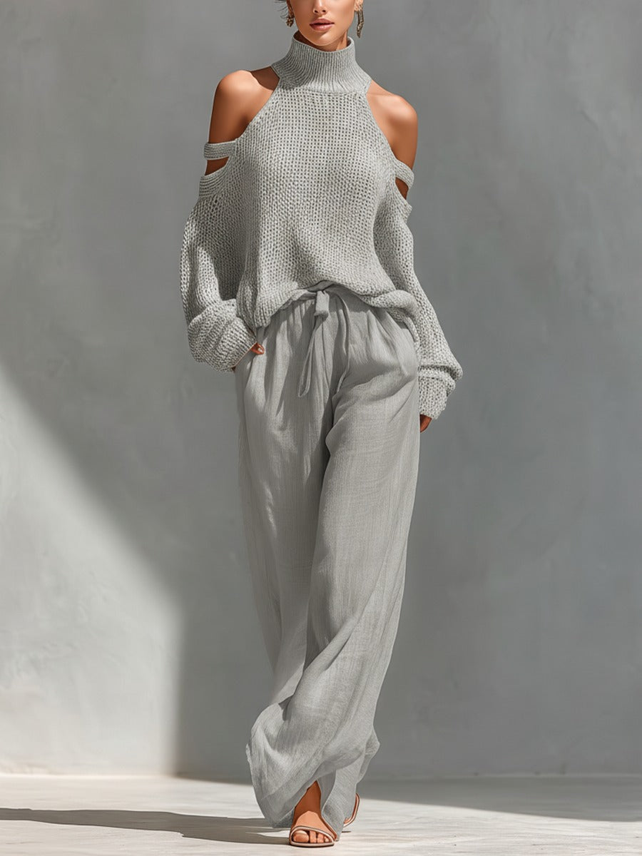Camilla | Stylish knit and linen outfit