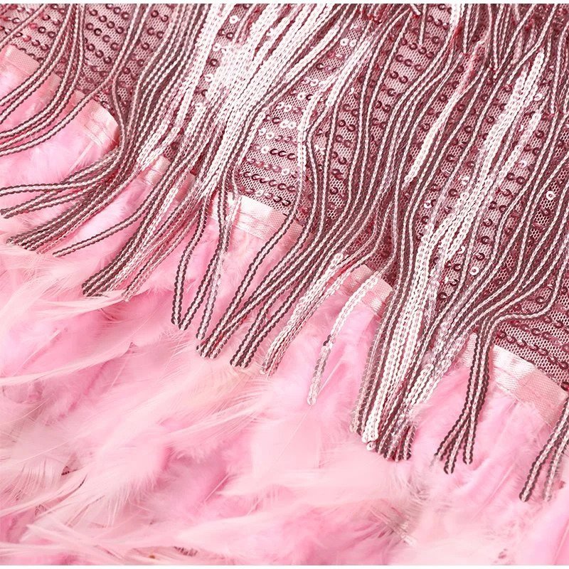 Doriana | Feather Mini Dress
