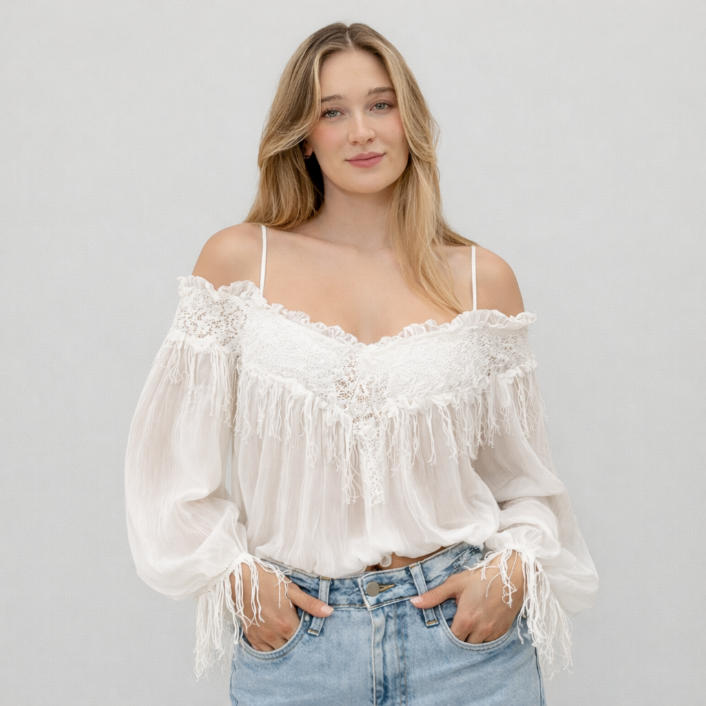 Ibiza Blouse with Fringes
