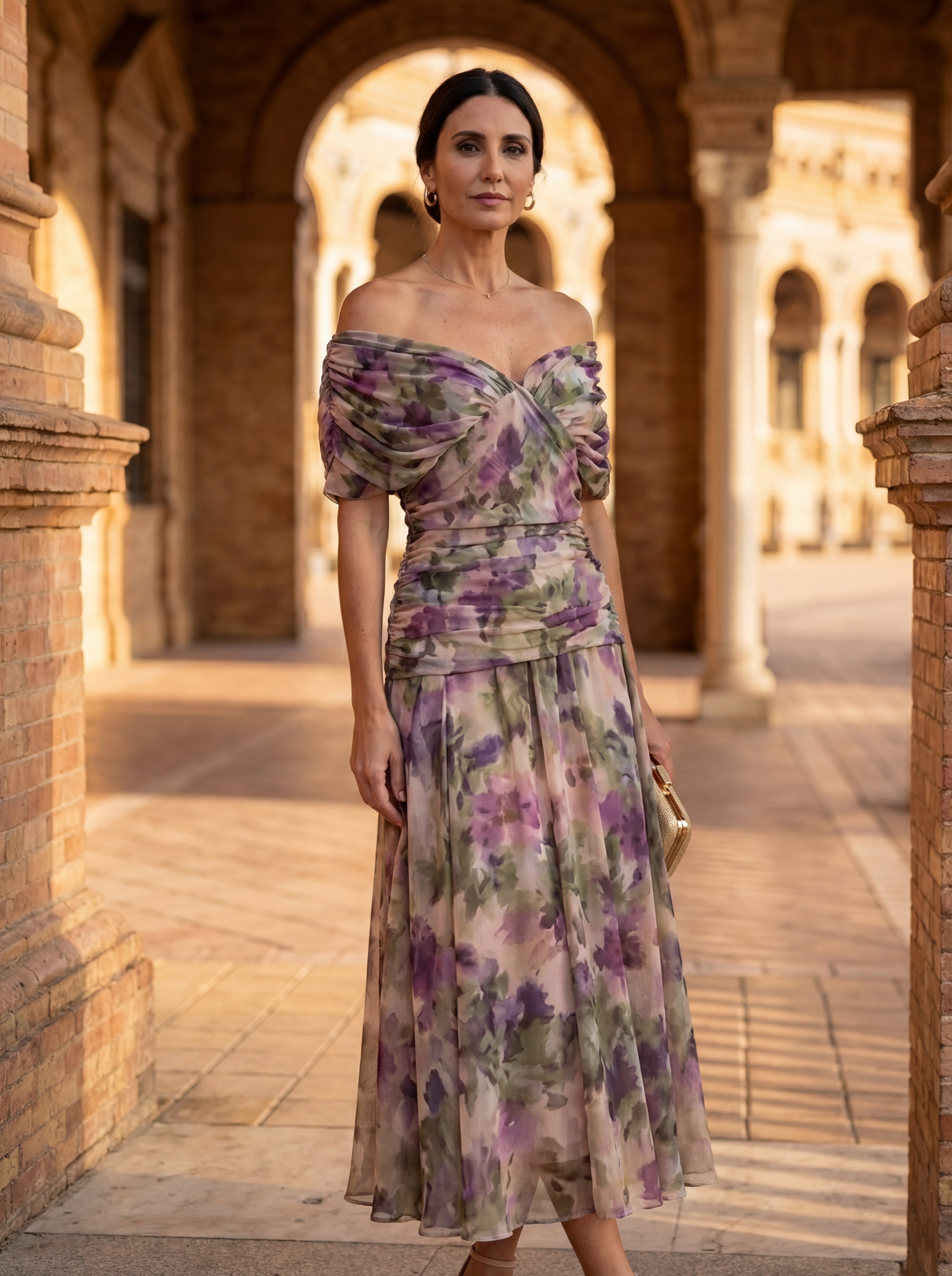 Luisa Dress with V-neck