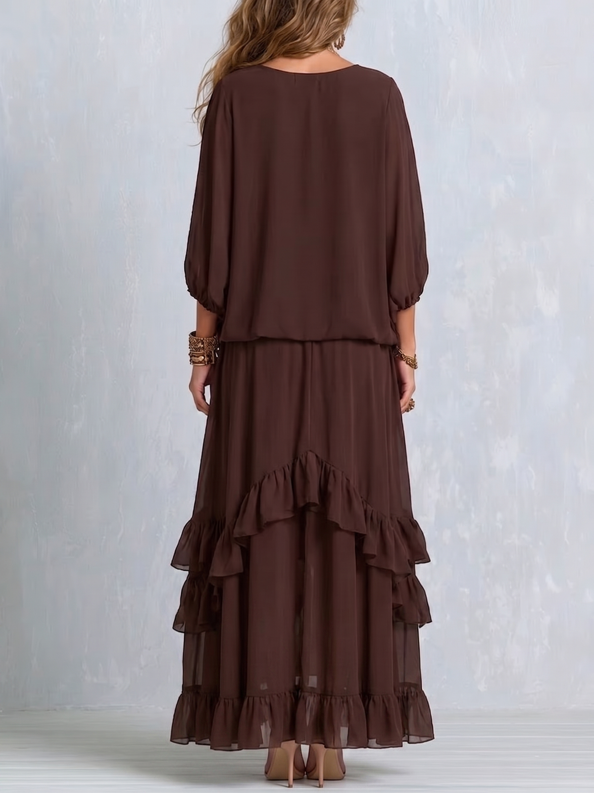 Elena™ Boho Ruffle Two-Piece Set