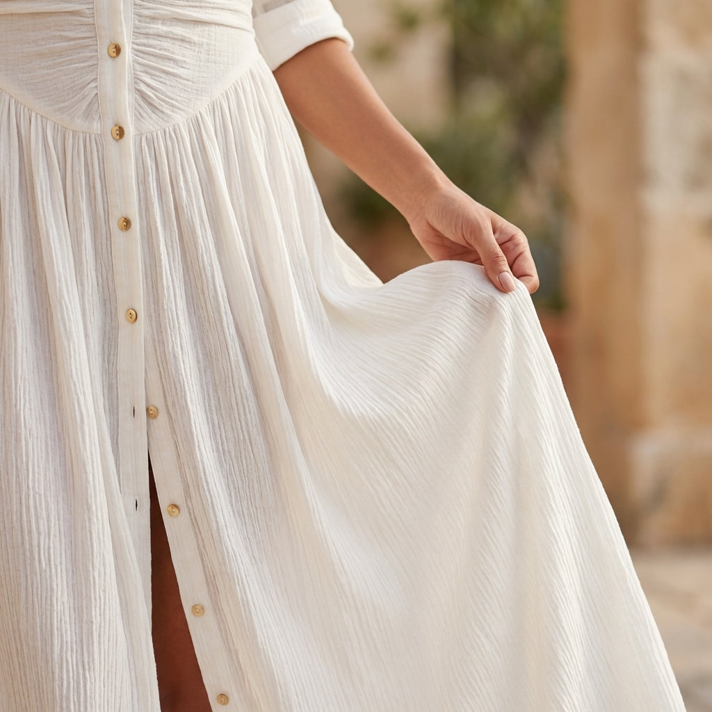 Alba White Dress