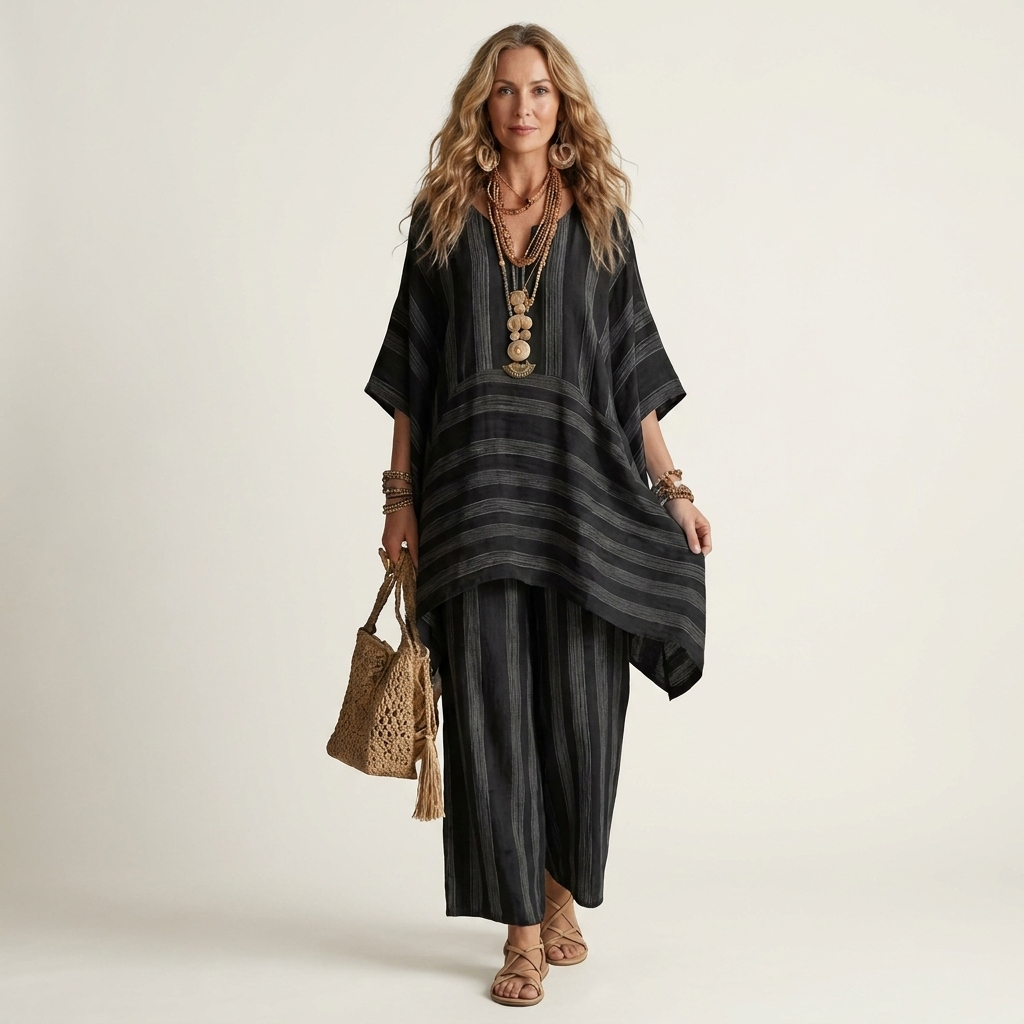 Kira | Two-Piece Striped Set
