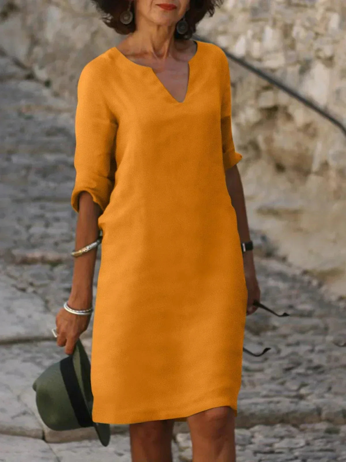 Elise | Elegant V-Neck Dress