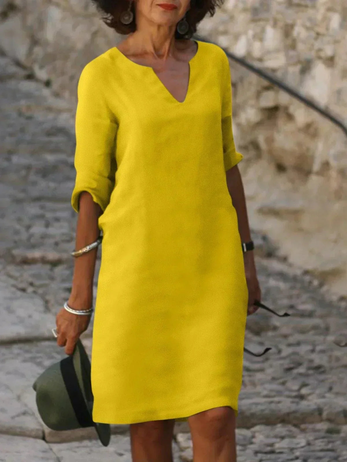 Elise | Elegant V-Neck Dress